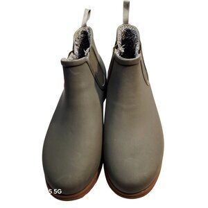 Bogs Womens Waterproof Insulated Chelsea Rain Boots Size 9 Gray Sweetpea